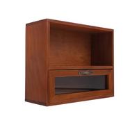 Vintage-Schmuckschrank aus Holz mit verschiebbaren Schubladen, kompakter Schreibtisch für Kosmetik und Accessoires, Retro-Schmuckschatulle für Büro und Heimdekoration