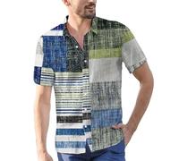 Vintage Shirts Herren Hemd Herren Trachtenhemd männer Baumwoll Hemd Herren stehkragenhemd Herren Business Hemd Hemd mit Stehkragen Herren Kurzarm Outdoor Hemd Vintage Shirts Herren