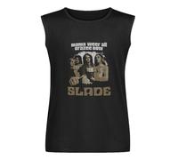 Vintage Slade Men T-Shirt Unisex Tee Sleeveless Vest Tank Tops Undershirt Black L