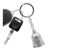 Vintage Small Bell Key Ring - Retro Silver Metal Mini Bells for Crafts Decor | Blessing Charm Bell with Keychain Loop, Decorative Accessory for Purse Tote Bag Birthday Holiday Party Outdoor Cycling