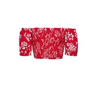 Superdry Vintage Smocked Crop Top Rot L Frau (Herstellerartikelnummer: W6011290A-Z6J-14)