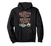 Vintage Soccer Girl Beast In My Cleats Fußballspieler Mädchen Pullover Hoodie