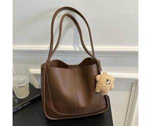 Vintage Stil Damen Mode Lässig vielseitige PU Farbblock Große Kapazität Shopper Tasche, Schultertasche, Rucksack, geräumig, tragbar, klassisch Lässig,