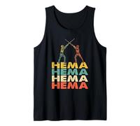 Vintage Style Hema Fechter Langschwert Sparring Retro Tank Top