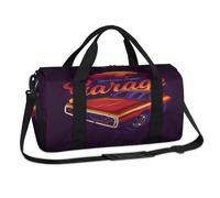 Vintage Sunset Beach Sports Duffel Bag Vintage Auto Wochenende Übernachtung Tasche Casual Tote Holdall Reise Gym Gepäck Seesack für Kinder Mädchen Jungen Frauen Männer