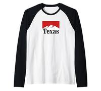 Vintage Texas Retro 90er Jahre Street Style Mountain Grafik Raglan