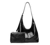 Vintage Tote Bag - Large Capacity Shoulder Handbag | Faux Leather, Foldable | Soft , Detachable Pouch, Classic Hobo Silhouette, Lightweight & Spacious, for Work Travel Shopping, Effortless E