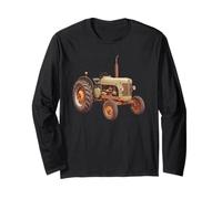 Vintage Traktor Illustration Langarmshirt