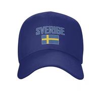 Vintage-Trucker-Kappe, Einfarbig, Baseballkappe Für Männer Und Frauen, Verstellbare Rückseite, Outdoor-Mütze Mit Schwedischem Nationalnamen, Sportlicher, Lässiger Sommer-Sonnenhut Für Unisex