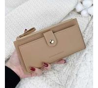 Vintage Umklappbare Damen Mode moderne Business Schlank Tragbar Vielseitig Große Kapazität Kreditkarten Reißverschluss ID-Karten Bargeld Aufbewahrung