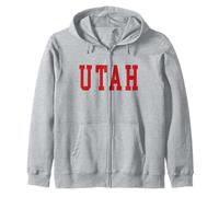 Vintage Utah Herren Utah Frauen Retro UT Rot Grau Schwarz Tee Geschenk Kapuzenjacke
