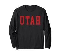 Vintage Utah Herren Utah Frauen Retro UT Rot Grau Schwarz Tee Geschenk Langarmshirt