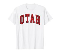 Vintage Utah Herren Utah Frauen Retro UT Rot Grau Schwarz Tee Geschenk T-Shirt