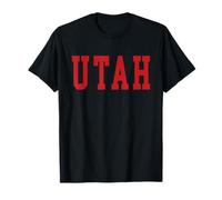 Vintage Utah Herren Utah Frauen Retro UT Rot Grau Schwarz Tee Geschenk T-Shirt