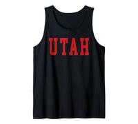 Vintage Utah Herren Utah Frauen Retro UT Rot Grau Schwarz Tee Geschenk Tank Top