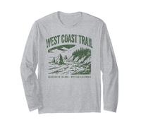 Vintage West Coast Trail Kanada Retro Wandern Trekking Langarmshirt