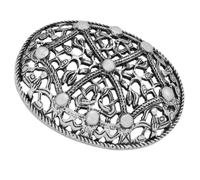 Vintage Wikinger Symbol Brosche aus Legierung, 1 Stück | Kragenbrosche, Selbstgemacht Dekorationsaccessoire, für Schuhe und Haarband, Schlichtes Design