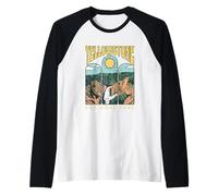Vintage Yellowstone National Park Wandern Camping Reisen Raglan