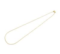 Vintageparts Gliederkette filigran 45cm aus 304 Edelstahl, 18k Echtgold vergoldet, IP-Beschichtung, feine Ankerkette 1,2mm breit mit Karabinerverschluss, hypoallergene Halskette Gold (1 Stück)