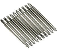 VintageTime Uhren | 10 x Bandstifte 1,8 mm Federstege | 10 Stück | Edelstahl - 18 mm 20 mm 22 mm, 18 mm, Vintage