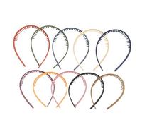 VINTORKY 10stücke Stirnband Haarband aus Kunststoff Elegantes Haarband für Mädchen Dekoratives Kopfschmuck-accessoire für Damen Zufällige Farbe
