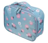 VINTORKY 1stück Tragbare Kosmetik Organizer Tasche Wasserdichter Toilettenartikel Beutel Für Damen Multifunktionale Aufbewahrungstasche Für Reisen Mit Blumenmuster