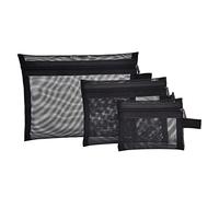 VINTORKY 3 Stück Make up Netztaschen Tragbar Leicht Mit Reißverschluss Schwarze Reise Kosmetiktasche Für Kosmetik Und Toilettenartikel Kulturbeutel Organizer Für Unterwegs