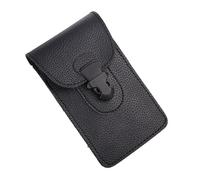 VINTORKY Vintage Gürteltasche Männer Pu Leder Hüfttasche Multifunktionale Handytasche Mit Gürtel Schwarz Retro Outdoor Camping Wandern Freizeit Tasche