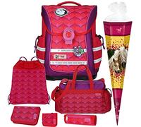 Violet - Horse Pferd - McNeill Ergo Light Pure Schulranzen-Set 7tlg. mit Sporttasche und SCHULTÜTE