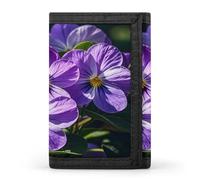 Violets in Bloom Casual Wallet Kreditkartenetui Premium Dokument Organizer Etui für Damen und Herren