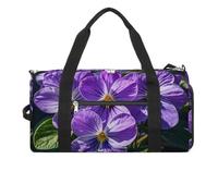 Violets in Bloom Turnbeutel für Damen und Herren, wasserabweisend, Reisetasche, leichte Tasche für Reisen, Sport, weiß, Einheitsgröße, weiß, Einheitsgröße