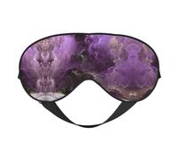 Violette Galaxie-Augenmaske, doppelseitig, weich, Verdunkelung, Entspannung, Nulldruck, Nachtschlaf-Augenmaske