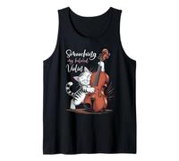 Violine Katze Klassische Musik Violinspieler Kätzchen Violinist Tank Top