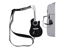 Violine LED Licht - LED Violine Sound Miniatur Violine Schlüsselanhänger - Violine Spielzeug Kleiner Anhänger mit trauriger Musik für Tasche, Schwarz , Refer to description