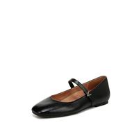 Vionic Damen Alameda Mary Jane Flat, Schwarz Leder, 5 breit