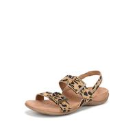 Vionic Damen Reese Flache Sandals, Leopardenschweden, Weite, EU 39