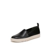 Vionic Damen Uptown A-LINE Loafer, Schwarzes Leder, 38.5 EU Weit