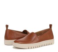 Vionic Damen Uptown A-line Sneaker, Hellbraunes Leder, 43 EU Weit