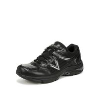 Vionic Herren 23Walk 2.0 Oxford Trainer | Schwarzes Leder & Mesh | Schnürschuh | VIO Motion Fußgewölbunterstützung & Linderung der Plantarfasziitis | UK 8