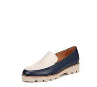 Vionic Women's Kensley Slip On Loafer, Navy/Cream Nappa, 12 Wide