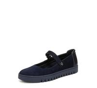 Vionic Women's Uptown Mary Jane Flat, Navy Blazer Suede, 9.5 Wide