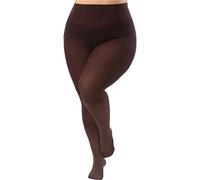 Viozocy Strumpfhosen Damen Große Größen, Elastische Hohe Taile Langlebig Strumpfhose, Weich Semi-Blickdichte Plus Größen Feinstrumpfhose XL 2XL 3XL 4XL, Braun 4XL