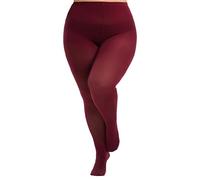Viozocy Strumpfhosen Damen Große Größen, Elastische Hohe Taile Langlebig Strumpfhose, Weich Semi-Blickdichte Plus Größen Feinstrumpfhose XL 2XL 3XL 4XL, Burgunderrot XL