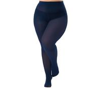 Viozocy Strumpfhosen Damen Große Größen, Elastische Hohe Taile Langlebig Strumpfhose, Weich Semi-Blickdichte Plus Größen Feinstrumpfhose XL 2XL 3XL 4XL, Navyblau XL