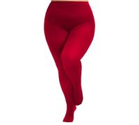 Viozocy Strumpfhosen Damen Große Größen, Elastische Hohe Taile Langlebig Strumpfhose, Weich Semi-Blickdichte Plus Größen Feinstrumpfhose XL 2XL 3XL 4XL, Rot XXL