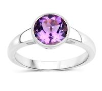 Vira Jewels - Ring 925/- Sterling Silber Amethyst lila 1,71 ct. Ringe Damen