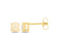 Vira Jewels - Ohrstecker 925/- Sterling Silber Opal weiß 0,7ct. Ohrringe 1 ct Damen