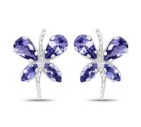Vira Jewels - Ohrringe 925/- Sterling Silber Tansanit violett 1,16 ct. 1 ct Damen