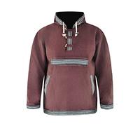 virblatt - Damen & Herren Baja Hoodie | Baumwolle | Vintage Kapuzenpullover Herren Hippie Pullover Ethno Sweatshirt Goa