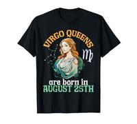 Virgo Queens Werden am 25. August geboren Alles Gute zum Geburtstag T-Shirt